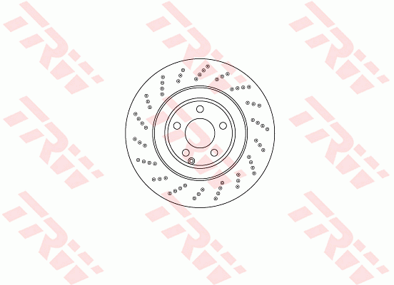 TRW Brake Rotor 344mm Front DF6668S