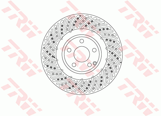 TRW Brake Rotor 344mm Front DF6674S