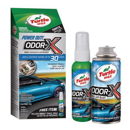 Turtle Wax Power Out Odor-X Spray Blast 250g + Travel Spray