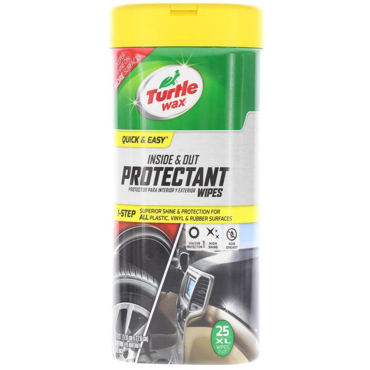 Turtle Wax Quick & Easy Protectant Wipes 25pk