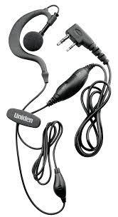 Uniden Earpiece Microphone With Vox And Ear-Hook To Suit UH810S, UH820S, UH835S & UH850S