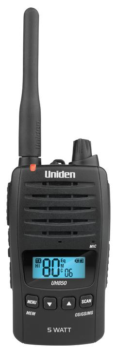 Uniden 5 Watt UHF Waterproof CB Handheld Radio UH850