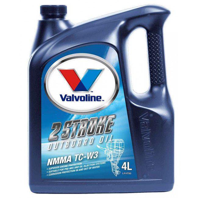 Valvoline 2 Stroke Marine Outboard Engine Oil NMMA TC-W3 4L 1104.04