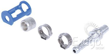 VULKAN Lokring Aluminium Fitting 9.53mm Tube Splicer Tube Burgaclip #6 Straight LKX3869