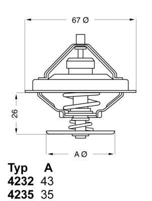 WAHLER Thermostat Housing 4235.71D