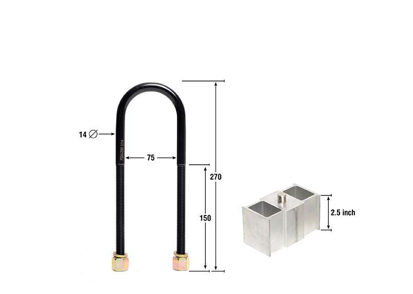 Whiteline KLB111-25 Lowering Blocks 2.5
