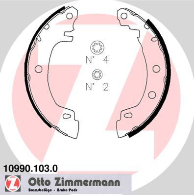 Zimmermann Brake Shoe Set 10990.103.0