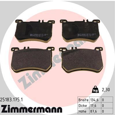 Zimmermann Brake Pad Front Set 25183.175.1