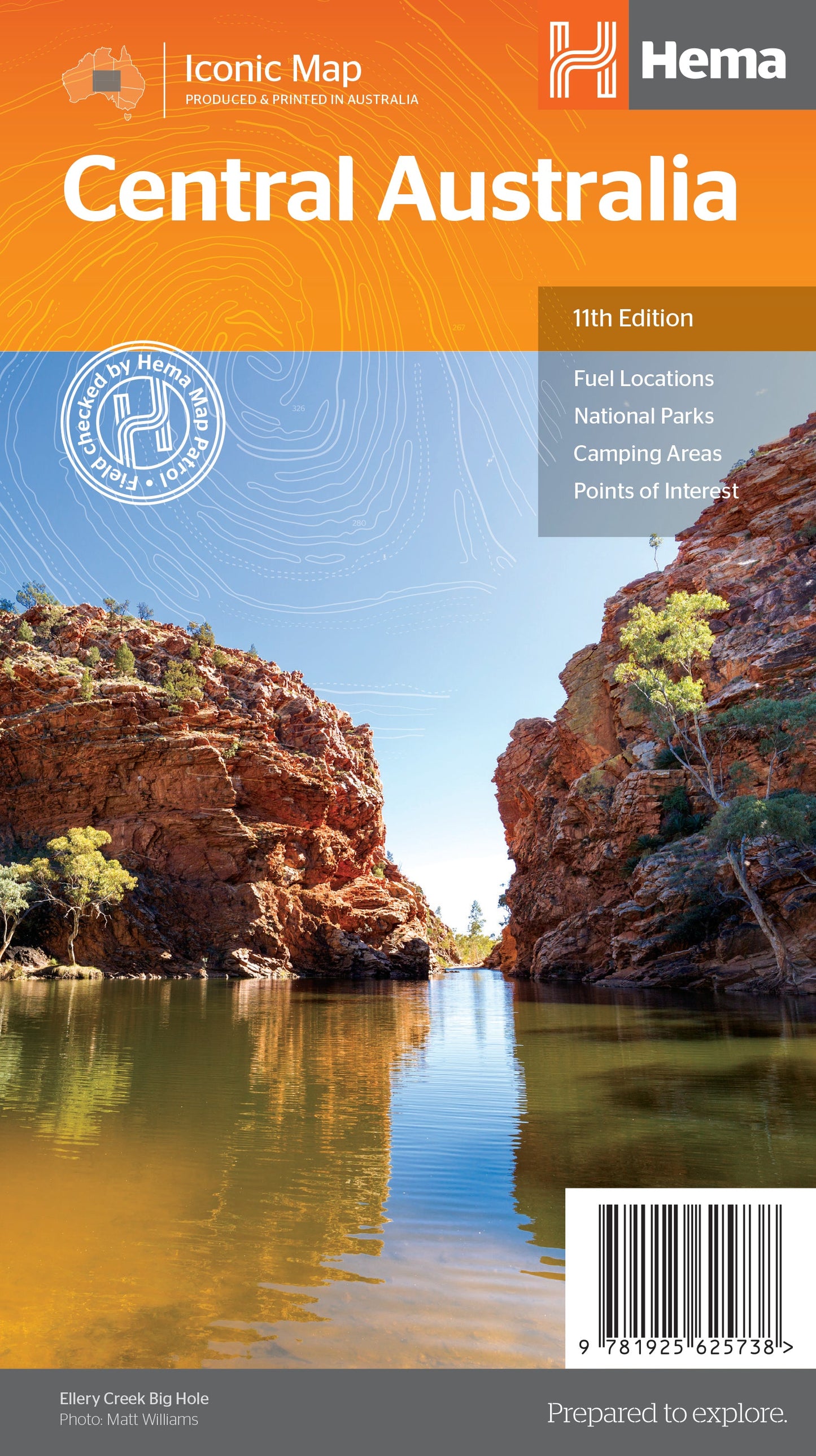 HEMA Central Australia Map