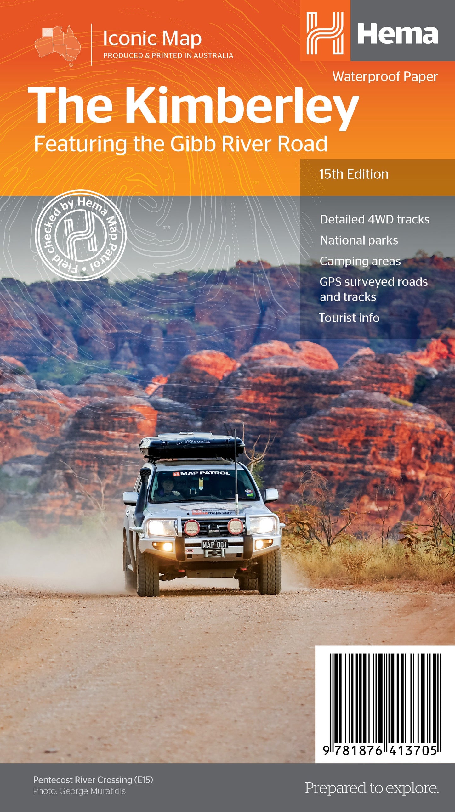HEMA The Kimberley Map Featuring Gibb River Road