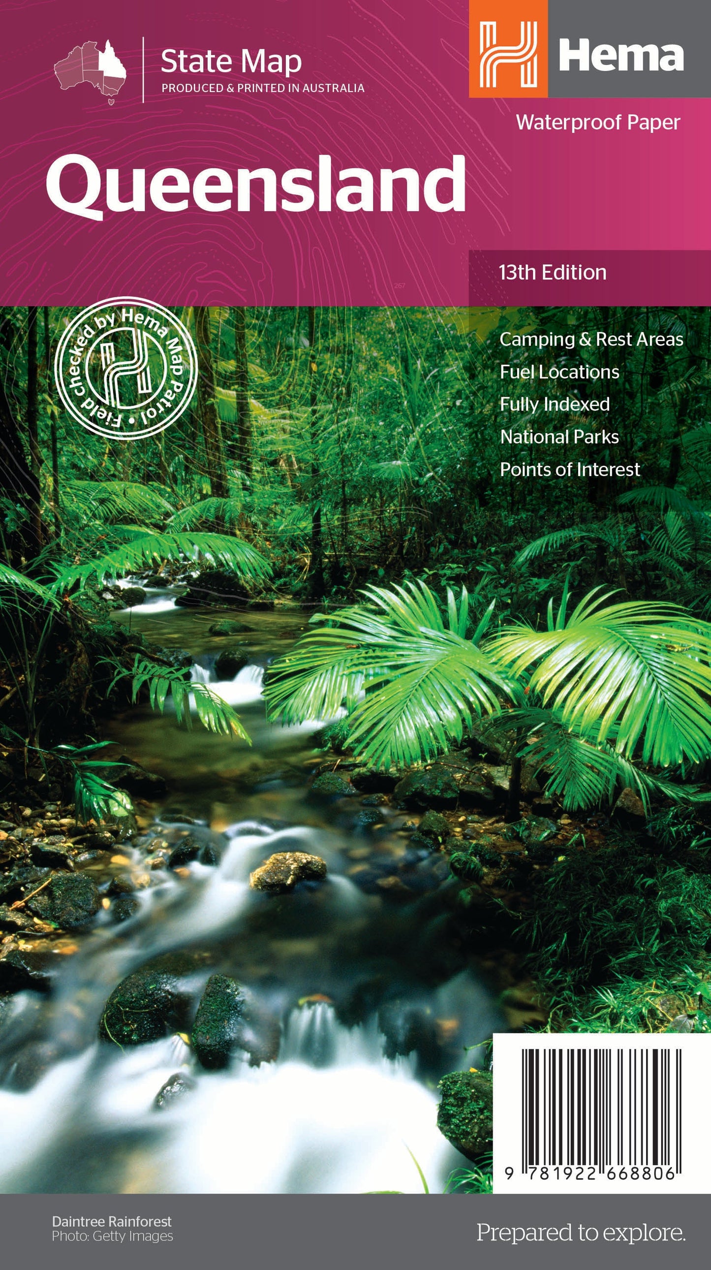 HEMA Queensland State Map