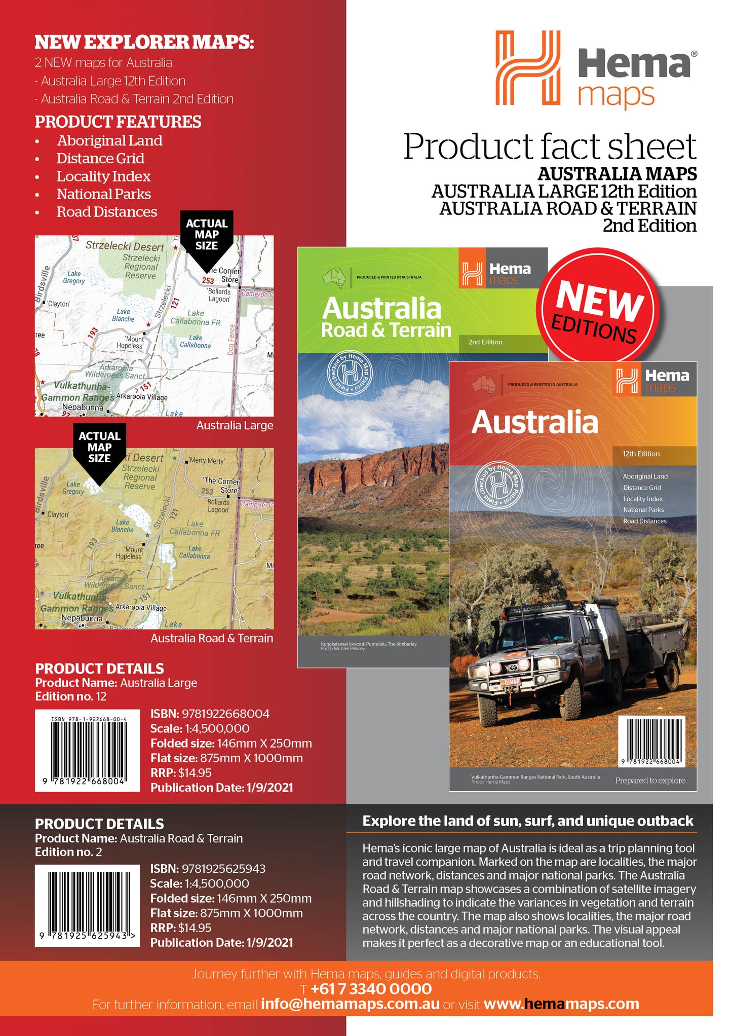 HEMA Australia Large Map