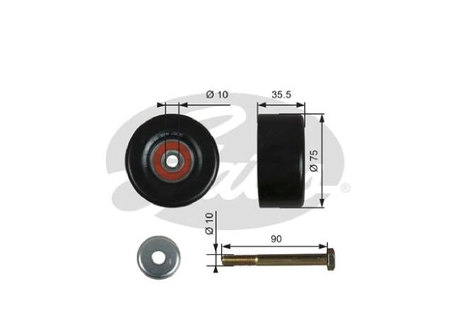 Gates ABDS Idler Pulley 36357