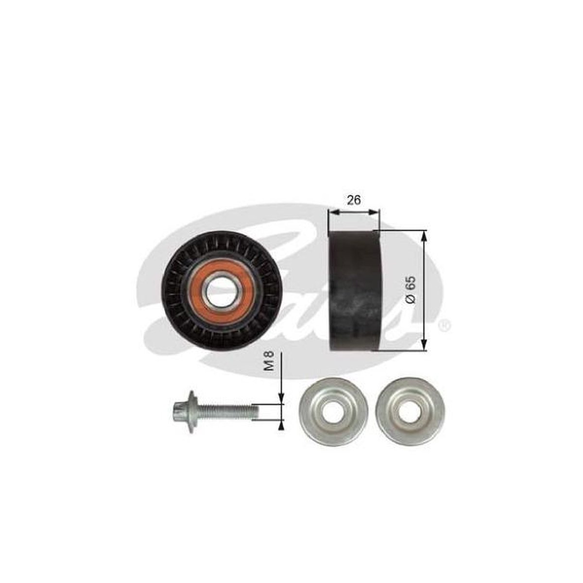 Gates ABDS Idler Pulley 36618