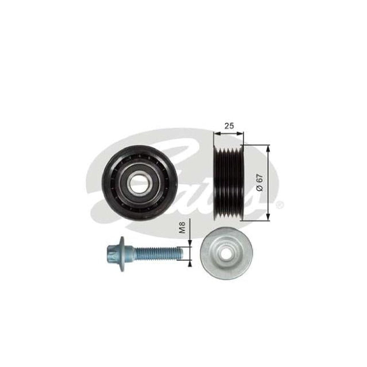 Gates ABDS Idler Pulley 36619