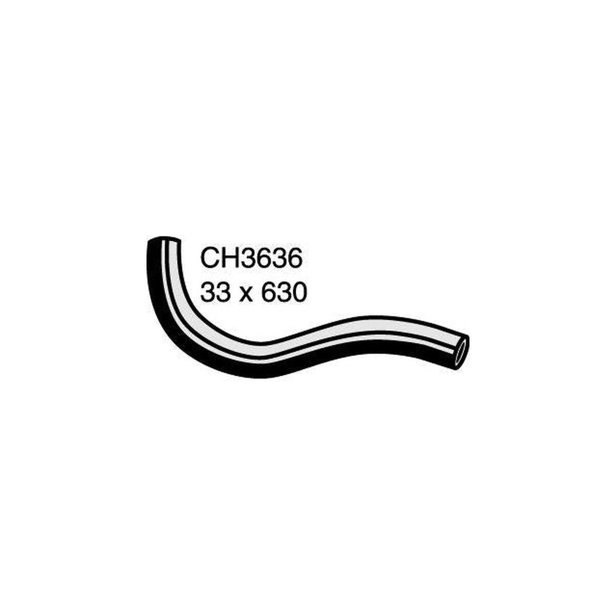 Mackay Bottom Radiator Hose CH3636