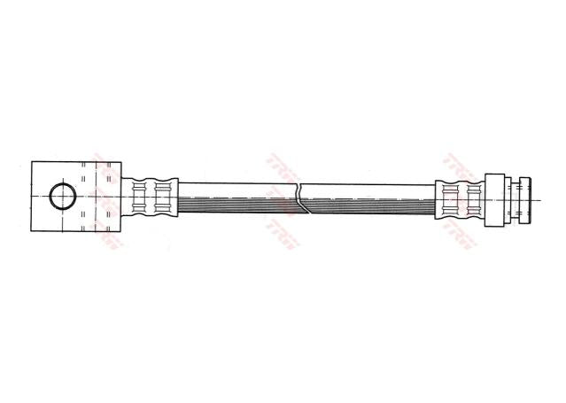 TRW Brake Hose Front PHA365