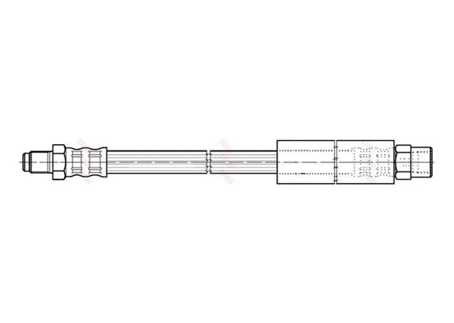 TRW Brake Hose Front PHB177