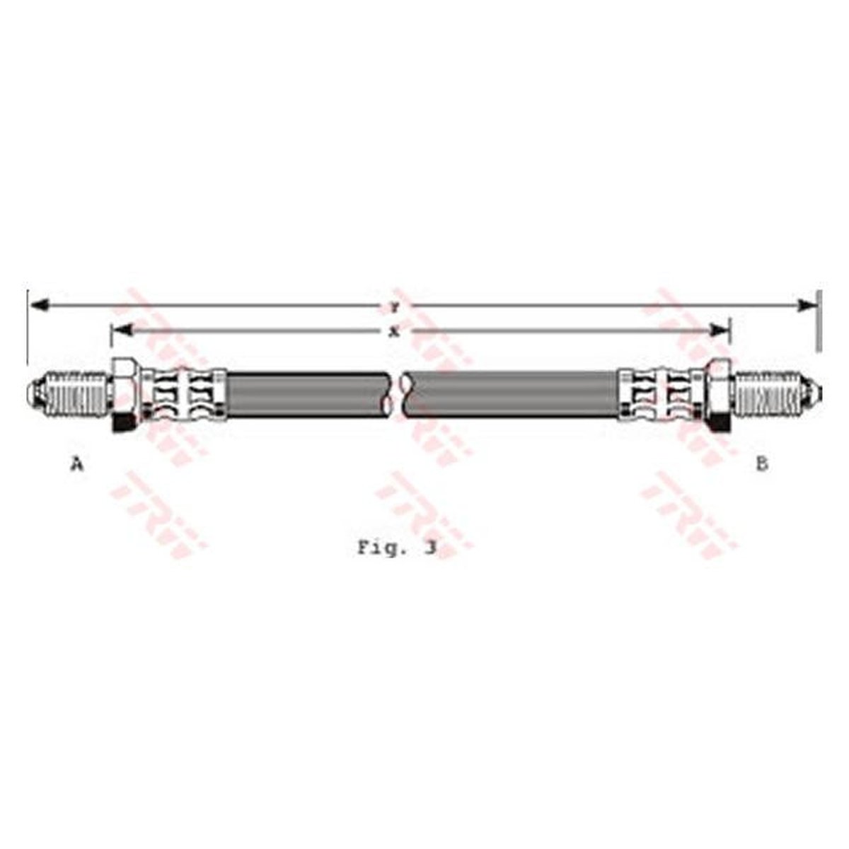 TRW Brake Hose PHC134
