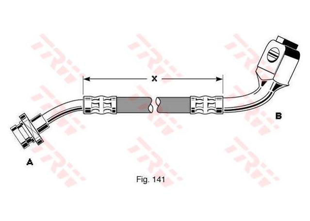 TRW Brake Hose PHD287
