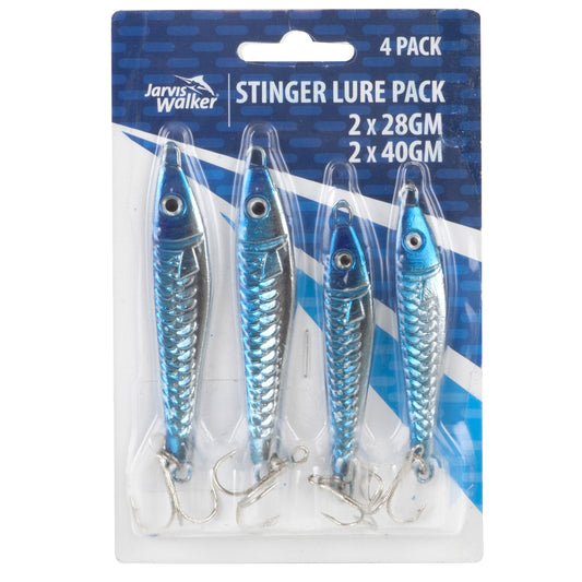 Jarvis Walker Stinger Metal Lure 28g & 40g 4Pk 330013