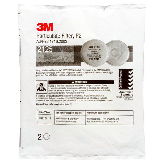 3M Particulate Filter 2125 P2 (Pk of 2) 70071486180