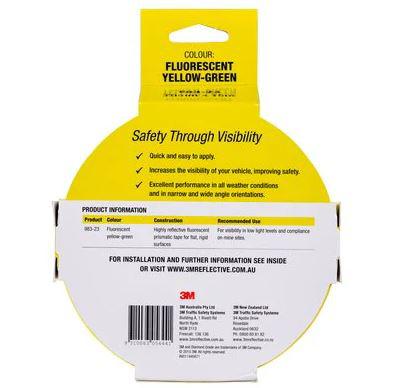 3M Diamond Grade Reflective Tape Fluro Yellow-Green 76mm x 15m AR010602308