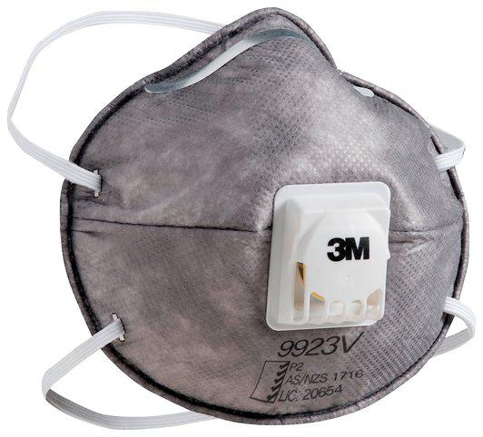 3M Cupped Particulate Disposable Respirator 9923V P2 Grey (Pk of 10) WX700901902