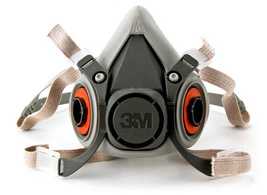 3M Reusable Half Facepiece Respiratory Protection TPE 4-Pt Harness Medium 6200 Grey 82g XA007702658
