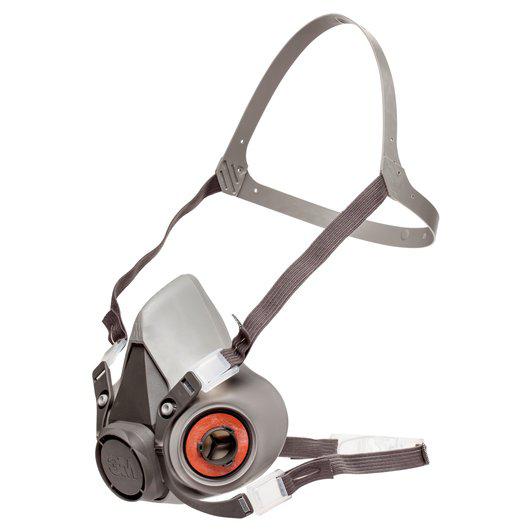 3M Reusable Half Facepiece Respiratory Protection TPE 4-Pt Harness Medium 6200 Grey 82g XA007702658