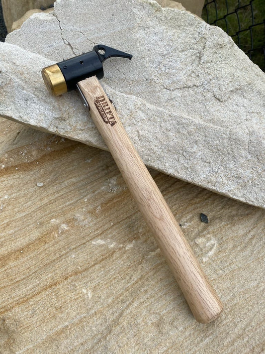 Hammer brass face wood handle