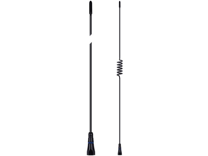 GME UHF CB Whip Antenna H/D 6.6dB 600mm Black Stainless Steel AE4008