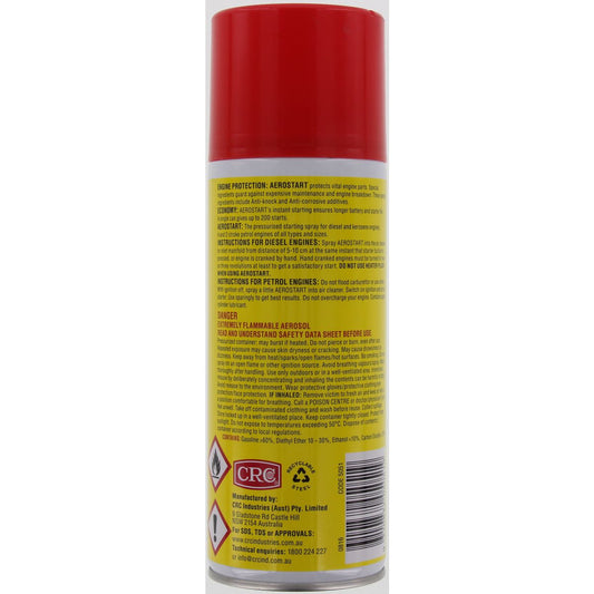 CRC Aerostart Engine Starter Aerosol Spray 300g