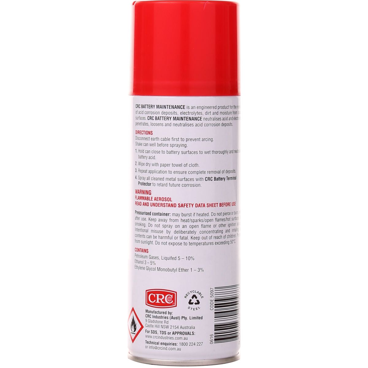 CRC Battery Maintenance Aerosol Spray 300g