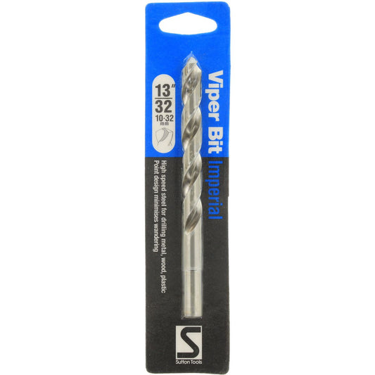 Sutton Jobber Drill Bit Viper HSS 13/32in. Dia 98mm L2 113mm L1 D1051032