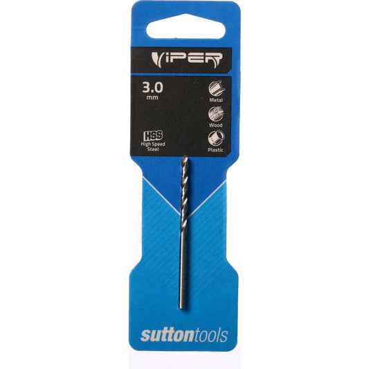 Sutton Jobber Drill Bit Viper HSS 3x61mm S/P HSP300