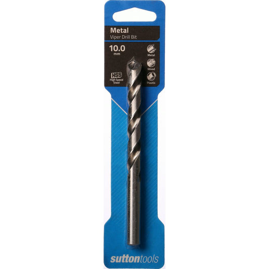 Sutton Jobber Drill Bit Viper HSS 10x133mm S/P HSP1000