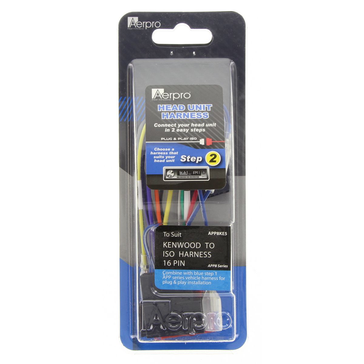 Aerpro Harness Kenwood To ISO 16 Pin APP8KE5