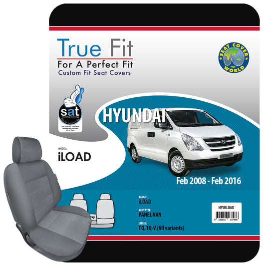 True Fit Tailored Seat Covers Fits Hyundai iLoad 2008 - 2016