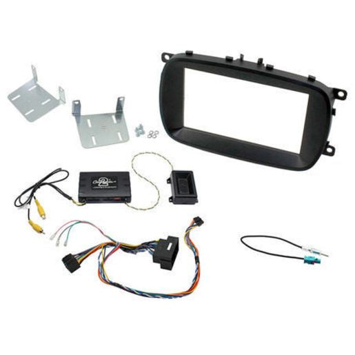 Aerpro Double Din Headunit Installation Kit Black Suits Fiat 500X FP8125K