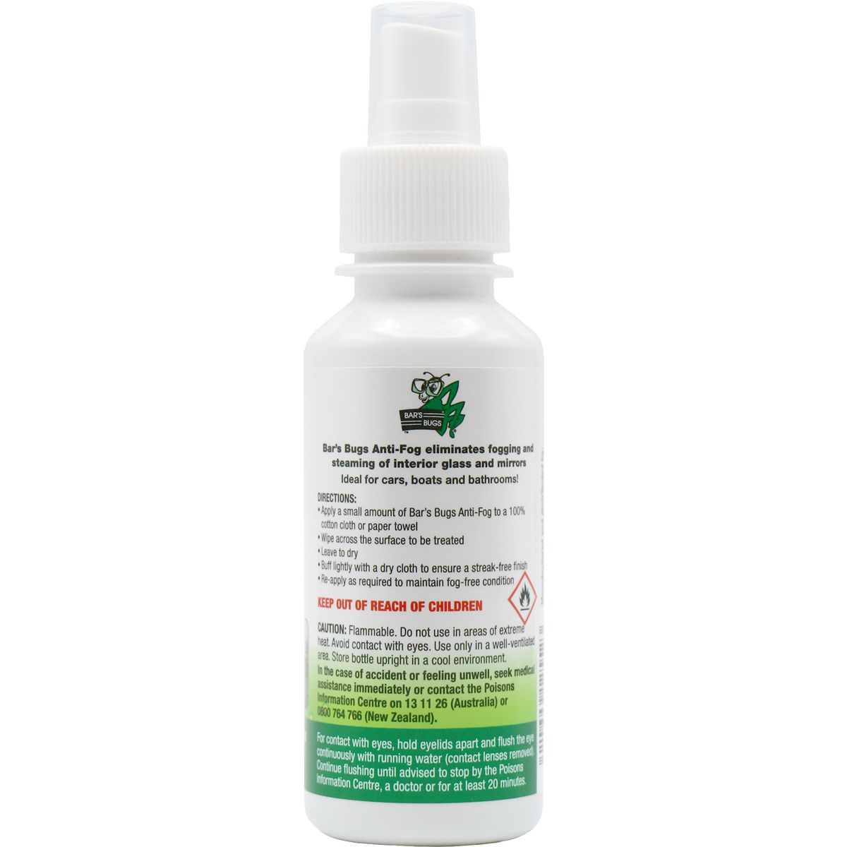 Bars Bugs Anti-Fog 125ml BBAF125