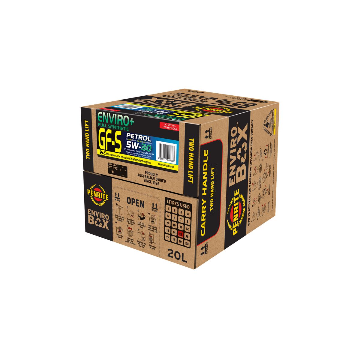 Penrite Enviro+ GF-5 5W-30 Engine Oil Enviro Box 20L