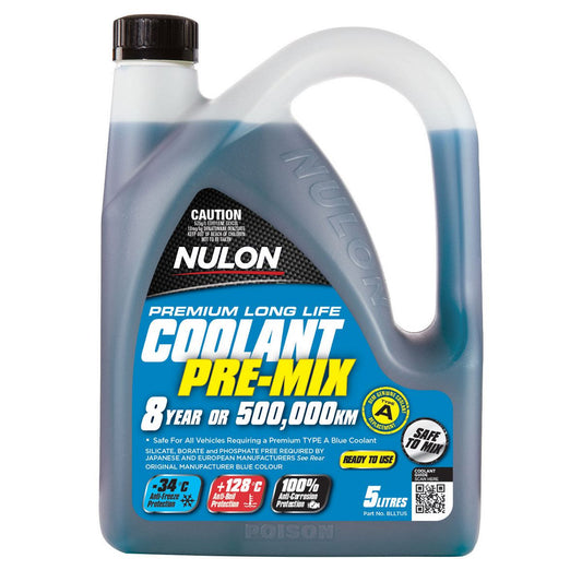 Nulon Coolant Blue Long Life Pre-mix 5L