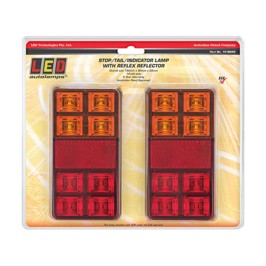 LED Autolamps Stop/Tail/Indicator Light LED 12V 151BAR2