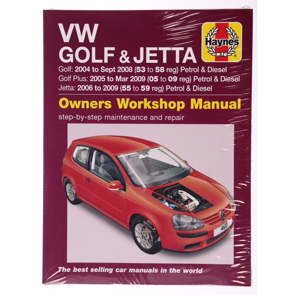 Haynes Repair Manual Suits VW Golf & Jetta 04-09 4610