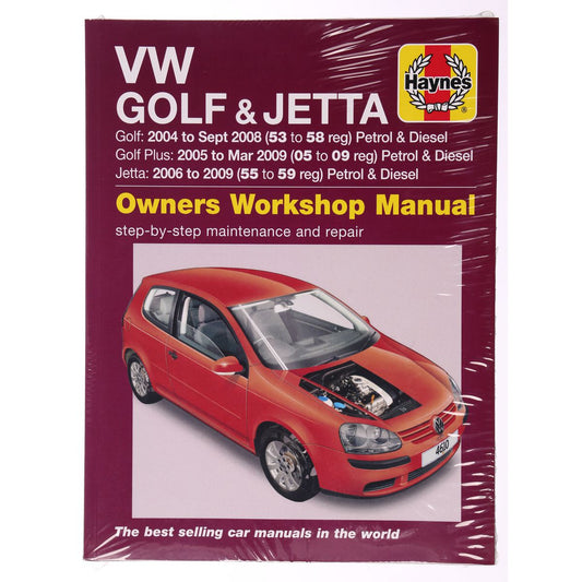 Haynes Repair Manual Suits VW Golf & Jetta 04-09 4610