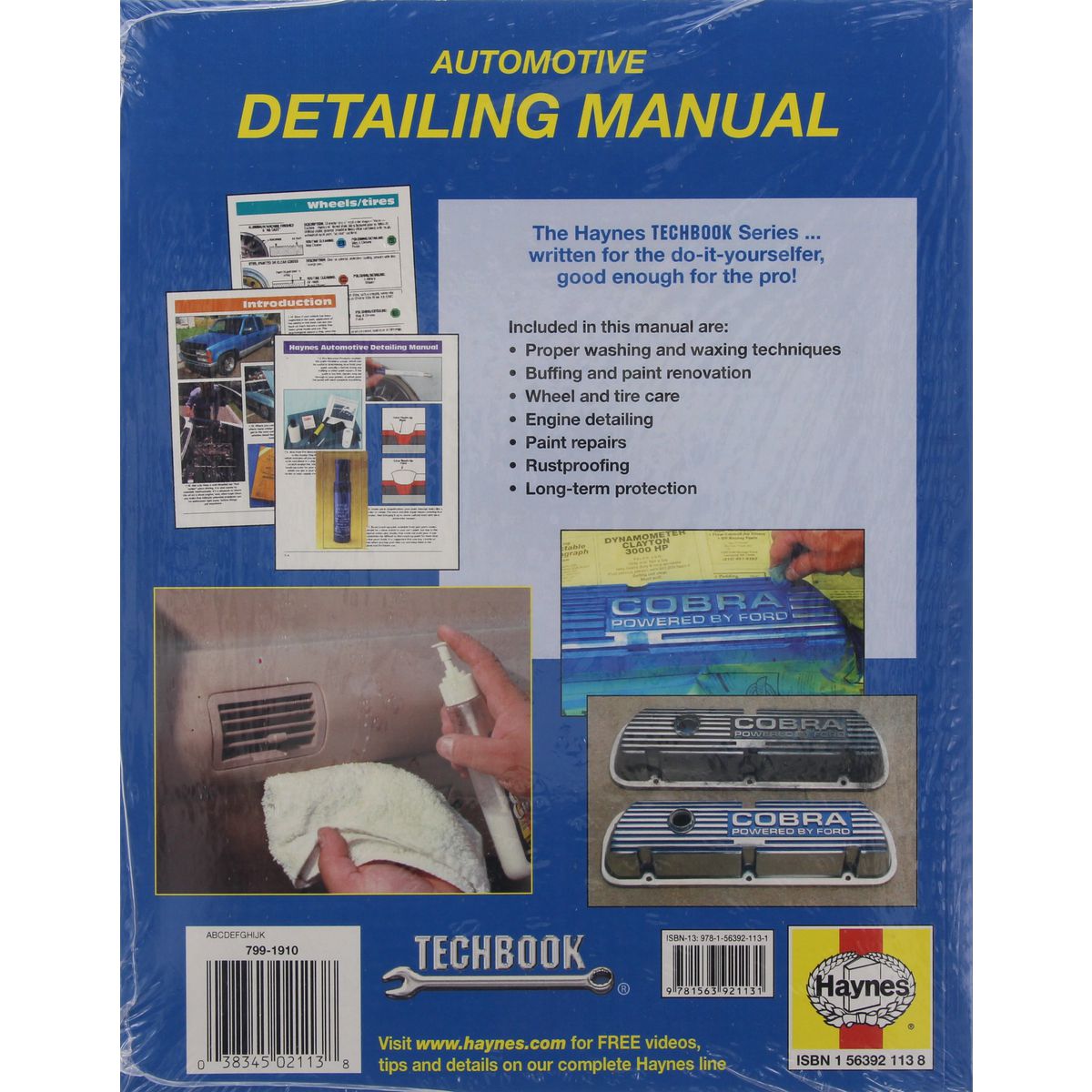 Haynes Repair Manual Suits Automotive Detailing 10415