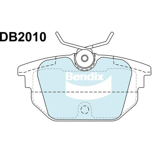 Bendix EURO Brake Pad Set Rear DB2010 EURO+