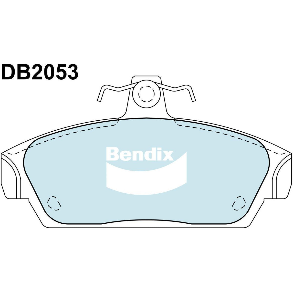 Bendix EURO Brake Pad Set Front DB2053 EURO+