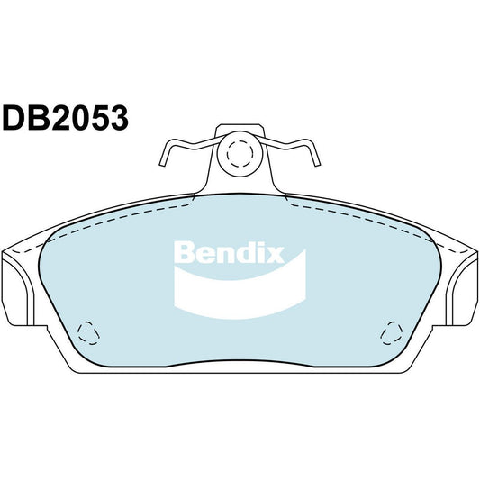 Bendix EURO Brake Pad Set Front DB2053 EURO+